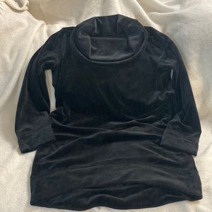 Velour Cowl Neck Dress